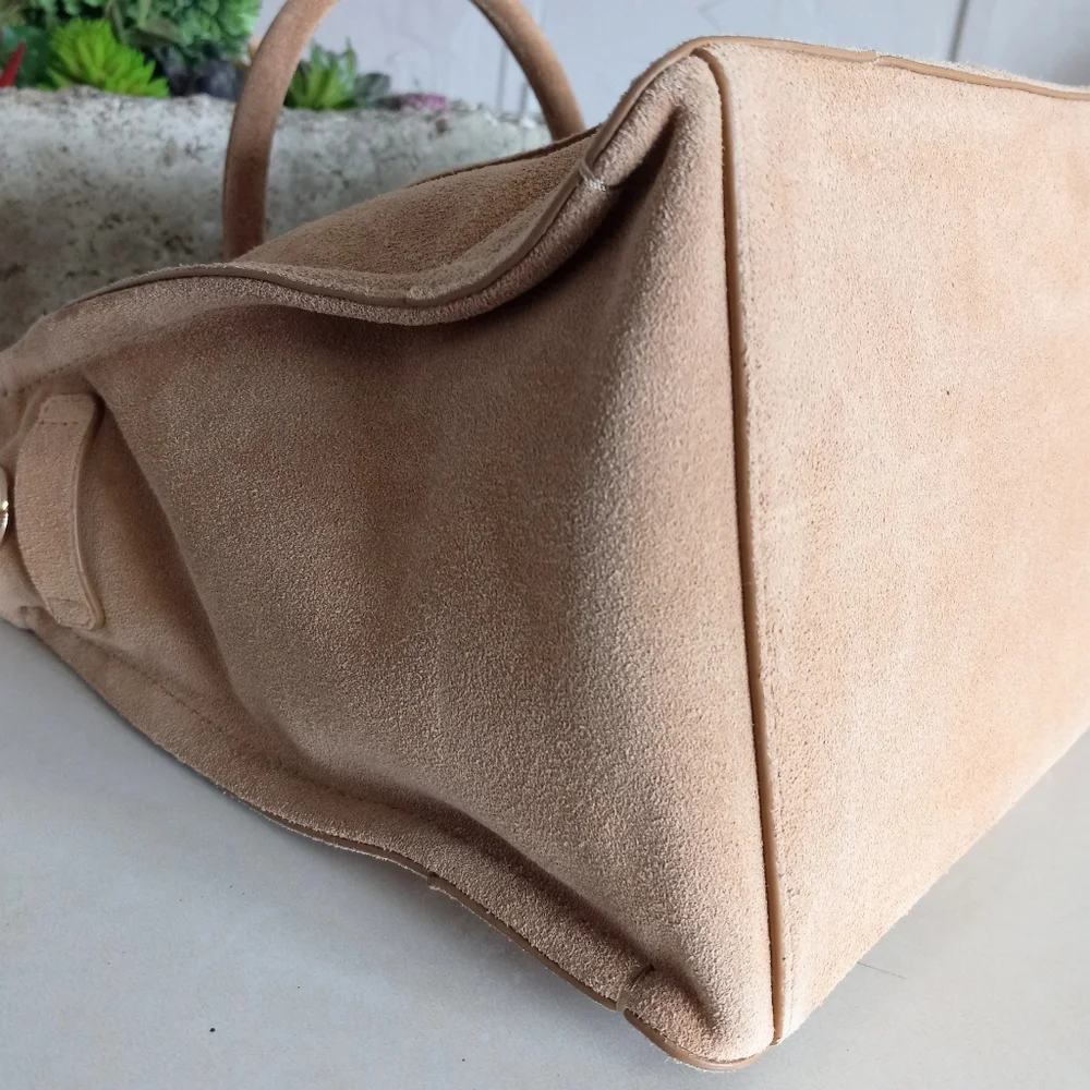 Rebecca Minkoff Suede Regan Satchel, Camel Retail $328
